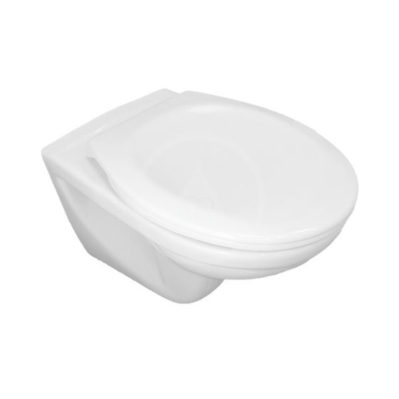 Jika Dino - Závesné WC s doskou SoftClose, Rimless, Dual Flush, biela