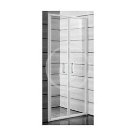 Jika Lyra plus - Sprchové dvere dvojkrídlové, 800x1900 mm, biela/sklo transparentné