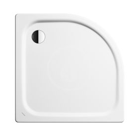 Kaldewei Advantage - Štvrťkruhová asymetrická sprchová vanička Zirkon 501-2, 900x750 mm, biela – sprchová vanička, polystyrénový nosič