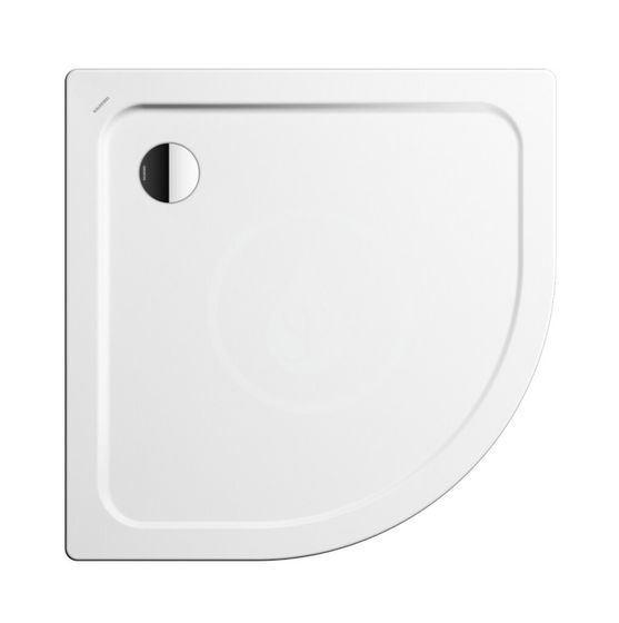Kaldewei Ambiente - Štvrťkruhová sprchová vanička Arrondo 873-2, 1000x1000 mm, Perl-Effekt, polystyrénový nosič, biela