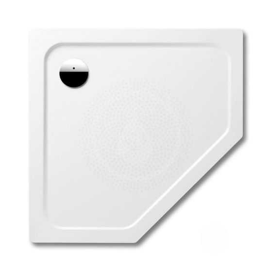 Kaldewei Avantgarde - Päťuholníková sprchová vanička Cornezza 673-2, 1000x1000 mm, biela – sprchová vanička, antislip, Perl-Effekt, polystyrénový nosi