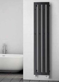 PMH Darius Kúpeľňový radiátor s vešiačikmi DAH5B čierny 326×1500