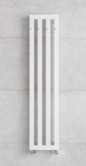 PMH Darius Kúpeľňový radiátor s vešiačikmi DAH5W biely 326×1500