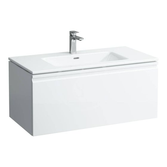 Laufen Pro S - Skrinka s umývadlom, 1000x500x460 mm, 1 zásuvka, lesklá biela
