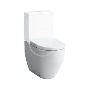 Laufen Pro - Stojaca WC kombi misa, 650x360 mm, zadný/spodný odpad, biela
