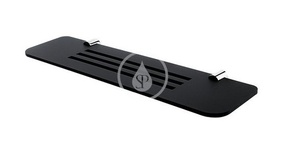 Nimco Nava - Polička IXI, dĺžka 500 mm, čierny plexiglass