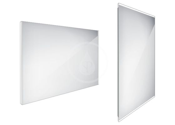 Nimco Zrkadlá - Zrkadlo s LED podsvietením, 1000x700 mm, hliník