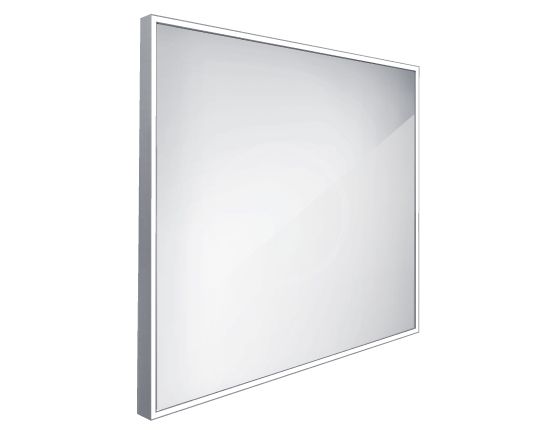 Nimco Zrkadlá - Zrkadlo s LED osvetlením, 700x700 mm, hliník