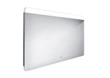 Nimco Zrkadlá - Zrkadlo s LED s osvetlením, 1200x700 mm, dotykový senzor, hliník
