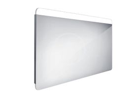 Nimco Zrkadlá - Zrkadlo s LED s osvetlením, 1200x700 mm, hliník