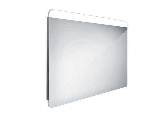 Nimco Zrkadlá - Zrkadlo s LED s osvetlením, 900x700 mm, hliník