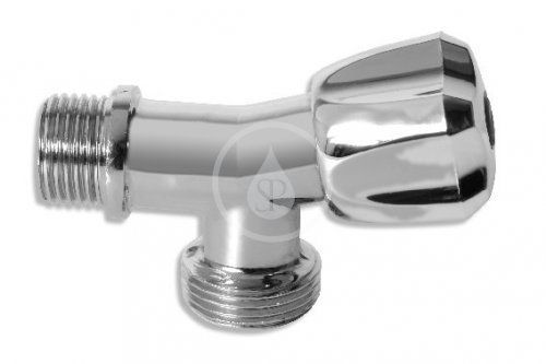 Novaservis Rohové ventily - Neguľový práčkový ventil 1/2"x3/4", chróm