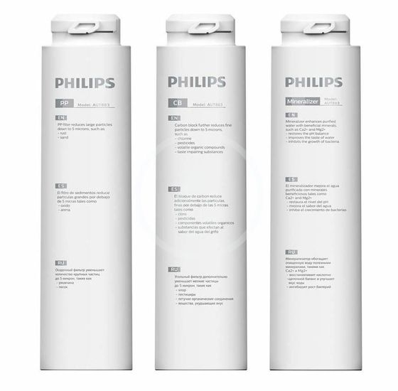Philips Príslušenstvo - Súprava náhradných filtrov 3v1 pre poddrezovú filtráciu vodu