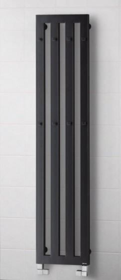 PMH Darius Kúpeľňový radiátor s vešiačikmi DAH6A antracitový 326×1800
