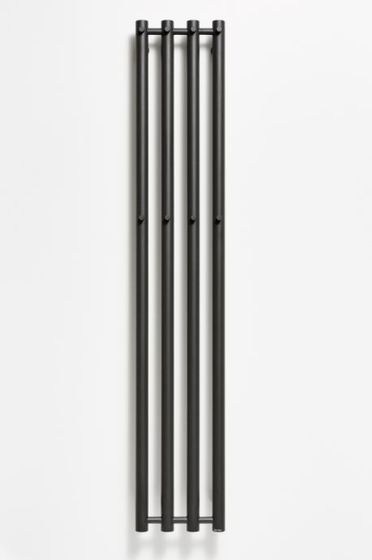 PMH Rosendal Kúpeľňový radiátor R2B čierny lesklý 266×1500