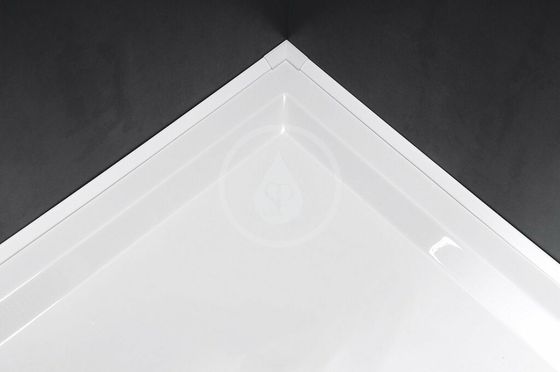 Polysan Príslušenstvo - Krycia lišta na sprchové vaničky, 1200x1000 mm, biela