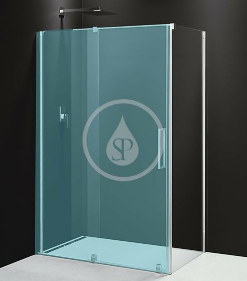 Polysan Rolls Line - Sprchová stena 1000 mm, leštený hliník/číre sklo