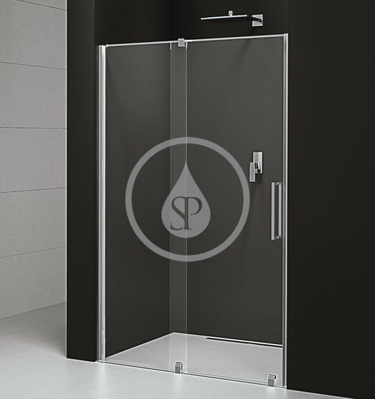 Polysan Rolls Line - Sprchové dvere zasúvacie, 1300x2000 mm, leštený hliník/číre sklo