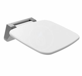 Polysan Saap - Sklopné sprchové sedadlo, 350x328 mm, biela