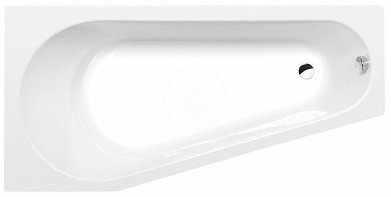 Polysan Vane - Asymetrická vaňa Projekta, 1600x800x440 mm, ľavá, biela