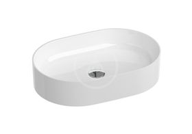 Ravak Ceramic - Umývadlo na dosku 550x370 mm, bez prepadu, biela