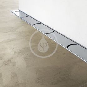 Ravak Chrome - Sprchový odtokový žľab 850 mm, k stene, nehrdzavejúca oceľ