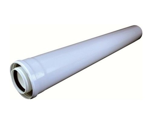 REGULUS A2010001 koaxiálna rúra 80/125mm, 500mm, polypropylén/plech, biela