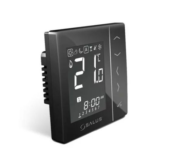 Salus VS20WRF Bezdrôtový digitálny termostat 4,5V čierny