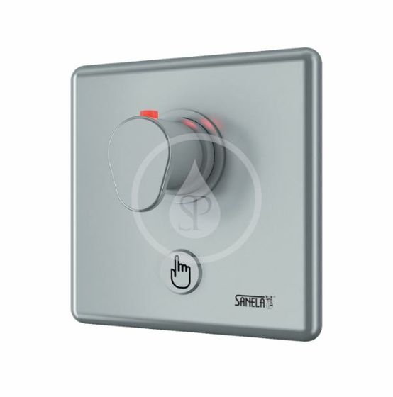 Sanela Senzorové sprchy - Ovládanie spŕch tlačidlom piezo s termostatickým ventilom na teplú a studenú vodu, chróm