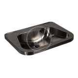 Sanela Umývadlá z nehrdzavejúcej ocele - Umývadlo, 560x420 mm, s prepadom, bez otvoru na batériu, nerezová