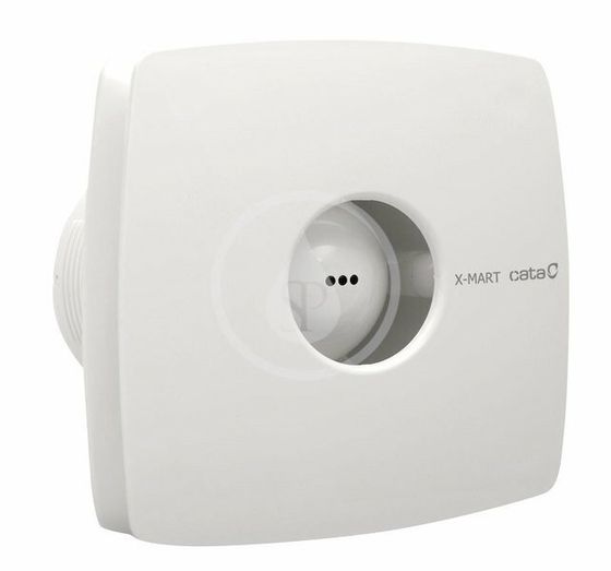 Sapho Cata X-Mart - Kúpeľňový ventilátor axiálny s časovačom X-MART 10T, 15 W, potrubie 100 mm, biela