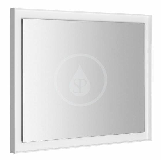 Sapho Flut - Zrkadlo Flut s LED osvetlením, 900x700 mm, biela