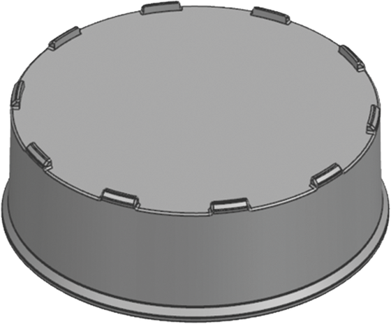 Viessmann zaslepovací kus pre jednotlivé diely, kruhový 75 mm