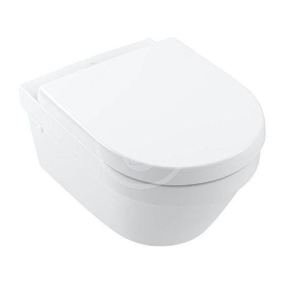 Villeroy & Boch Architectura - Závesné WC s WC doskou SoftClosing, DirectFlush, CeramicPlus, alpská biela