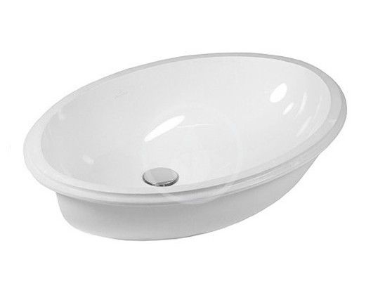 Villeroy & Boch Evana - Vstavané umývadlo s prepadom, 615x415 mm, biela