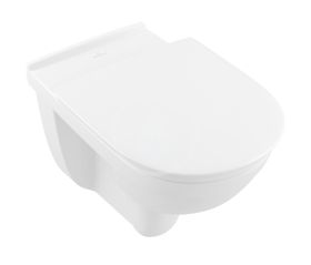 Villeroy & Boch ViCare - Závesné WC bezbariérové, zadný odpad, DirectFlush, CeramicPlus, alpská biela
