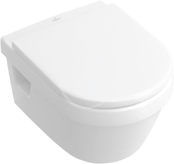 Villeroy & Boch Architectura - Závesné WC, zadný odpad, DirectFlush, CeramicPlus, alpská biela