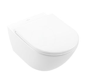 Villeroy & Boch Subway 3.0 - Závesné WC s doskou SoftClosing, TwistFlush, CeramicPlus, alpská biela