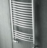 Zehnder Aura PBTZ-080-060 kúpeľňový radiátor, biely lakovaný, prevedenie oblé, 775x595 mm