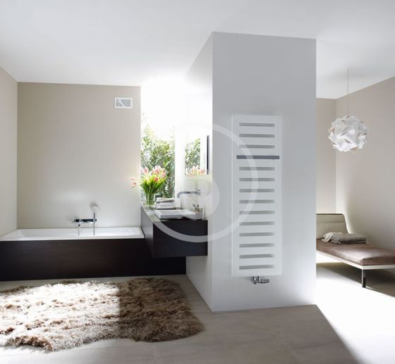 Zehnder Metropolitan Bar - Kúpeľňový radiátor 1225x600 mm, stredové pripojenie 50 mm, biely lak
