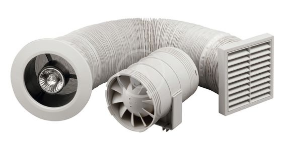 Zehnder Silent - Súprava na odvetrávanie s potrubným ventilátorom, 100 mm