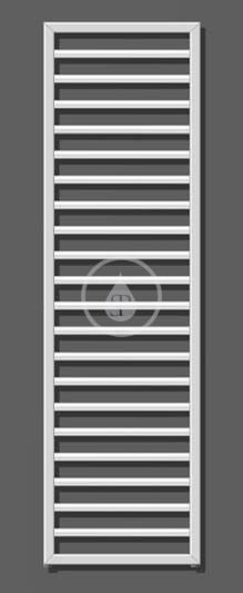 Zehnder Subway - Kúpeľňový radiátor 1549x450 mm, rovný, stredové pripojenie 50 mm, biely lak