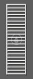 Zehnder Subway - Kúpeľňový radiátor 1549x600 mm, rovný, stredové pripojenie 50 mm, biely lak