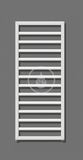 Zehnder Subway - Kúpeľňový radiátor 973x600 mm, rovný, stredové pripojenie 50 mm, chróm