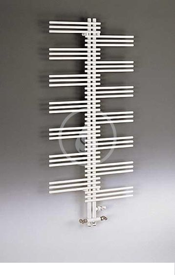 Zehnder Yucca - Kúpeľňový radiátor 908x500 mm, rovný, stredové pripojenie 50 mm, jednoradový, biely lak